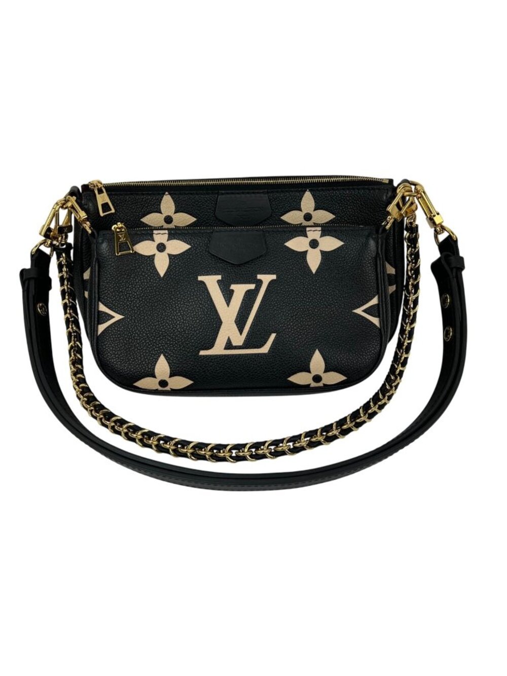 Louis Vuitton Multi Pochette Empriente Bicolor Black Shoulder Bag